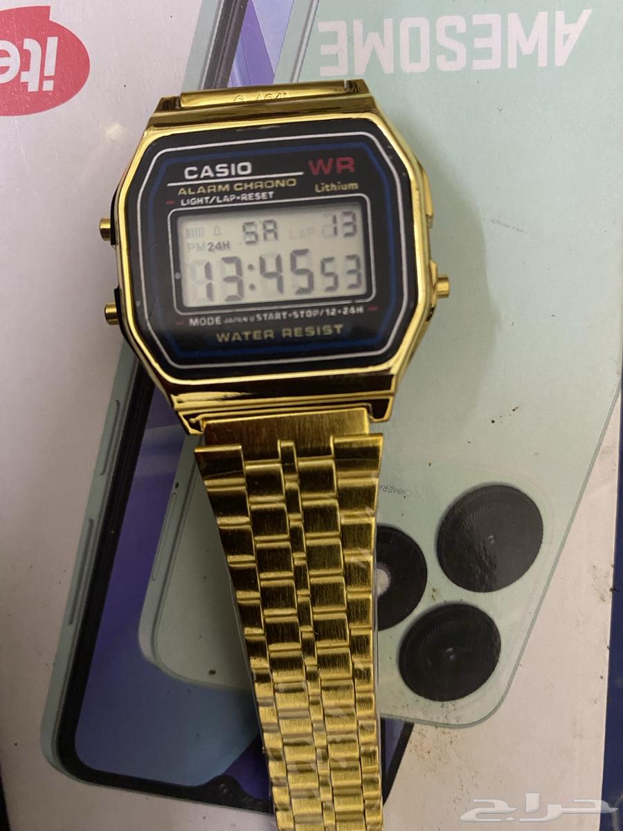 ساعة كاسيو كلاسيك لون ذهبي جديدة64580185252482110