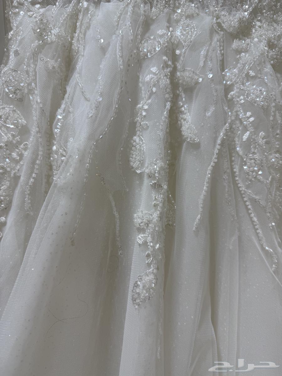 فستان عروسة ملكي ناعم مع الطرحة للبيع64587453921409112