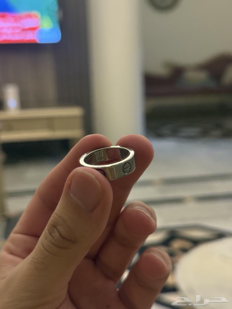 خاتم كارتير ذهب ابيض عيار 1864580020005890111