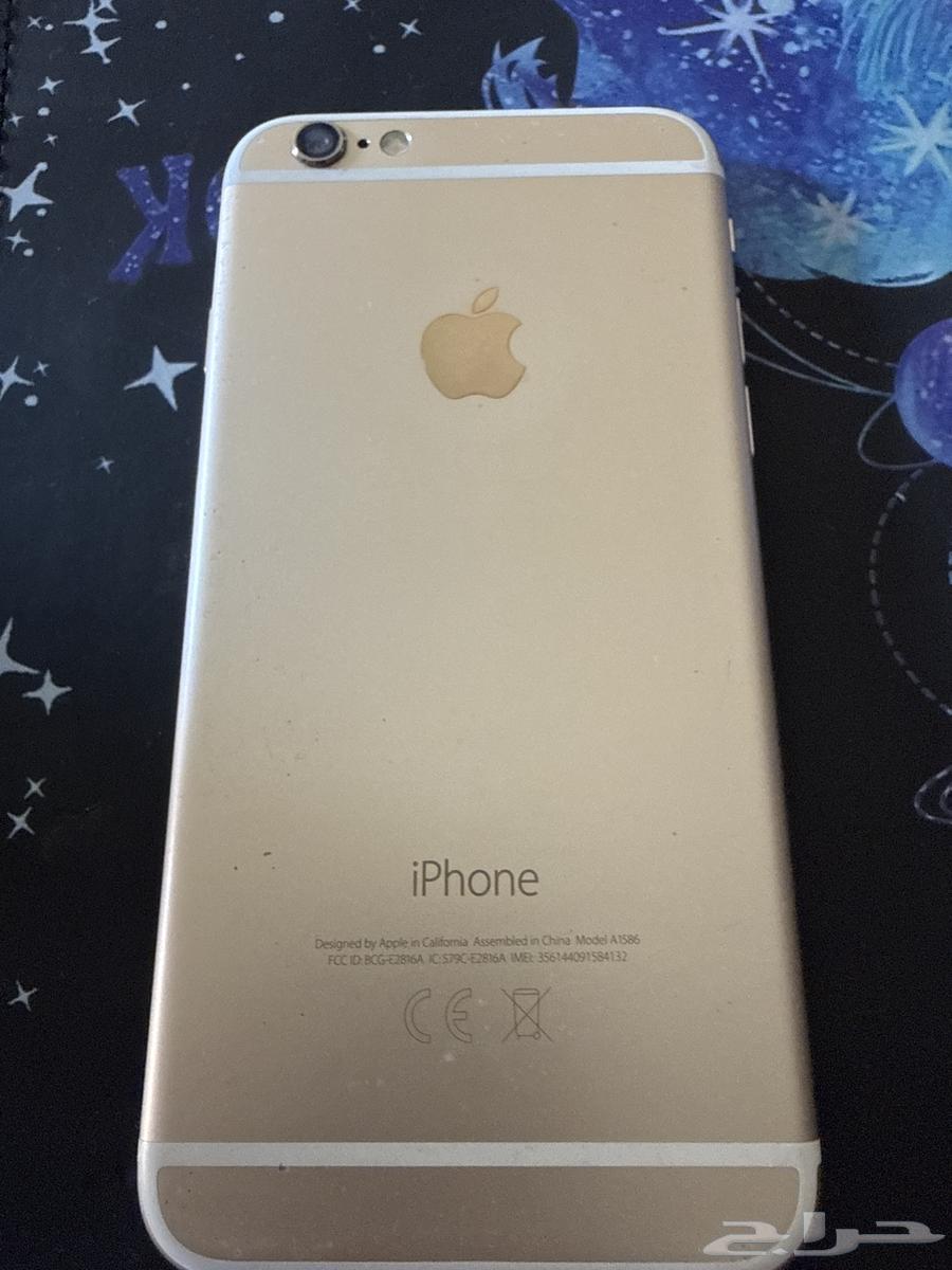 آيفون 6 ذهبي   32 جيجا   بطارية 71  نحيف وخفيف64581649174146111