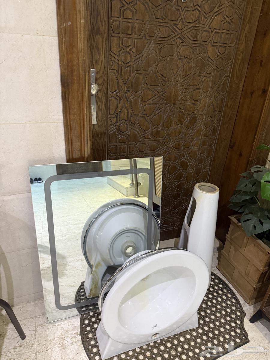 مغسلة حوض واحد مع مرايه لد64586239123202110