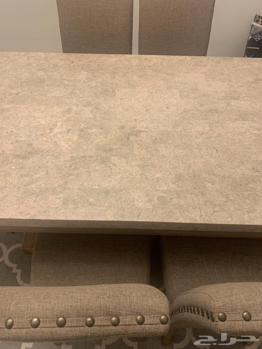 Marble dining table with 6 chairs64580254144003112