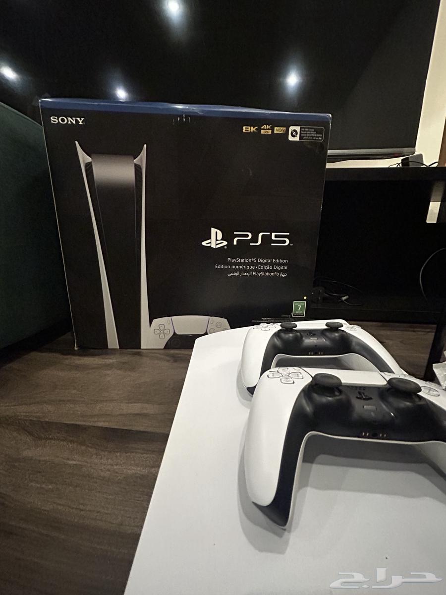 بلاي ستيشن 5 نسخة ديجيتال بالكرتون استخدام شايب64582503544834110