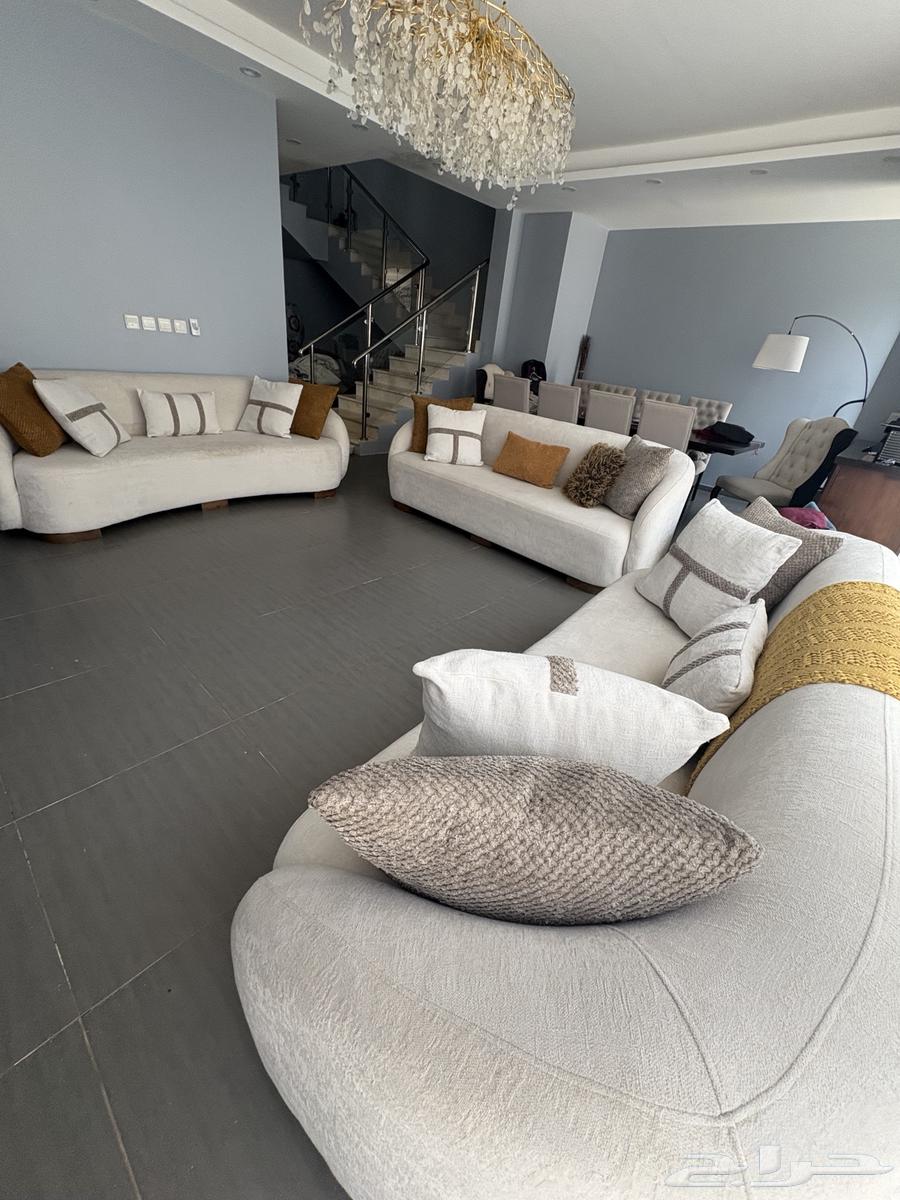 طقم كنب جديد 5 قطع 12شخص64582629452803112