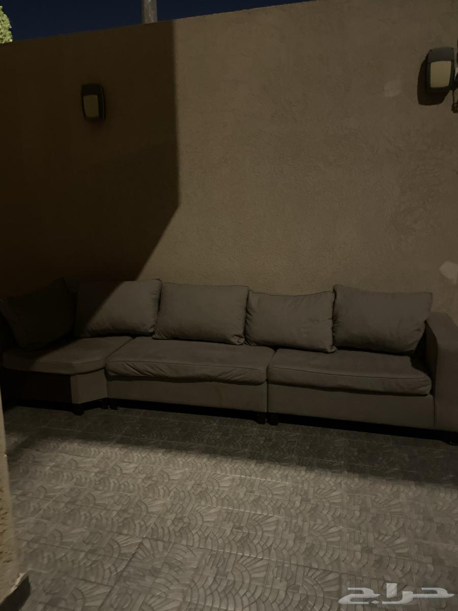 كنب للبيع حرف L مستخدم 8 شهور نظيف وسليم64580444654339111