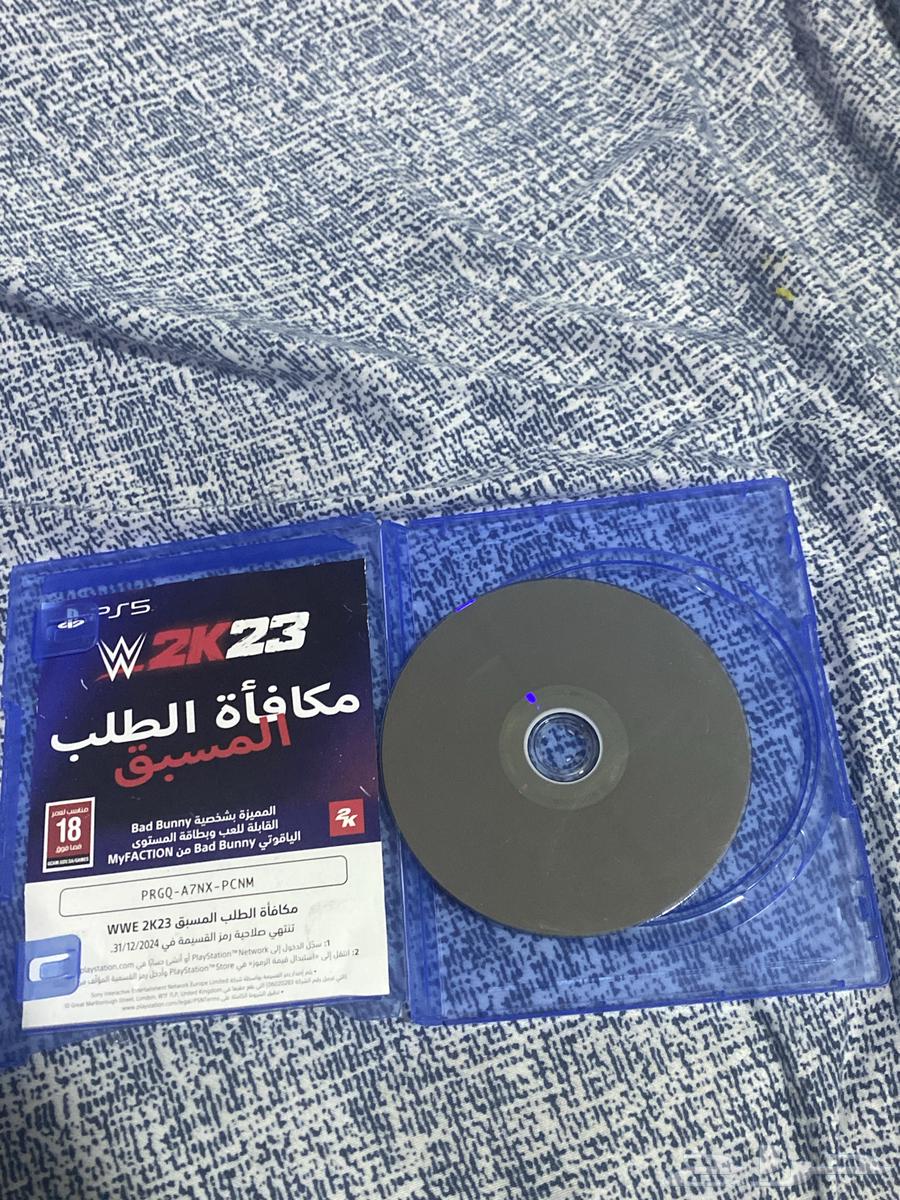 شريط سوني مصارعه 2k23 بسعر 110 مستعمل مافي ولا خدشه واحده64585280908931111