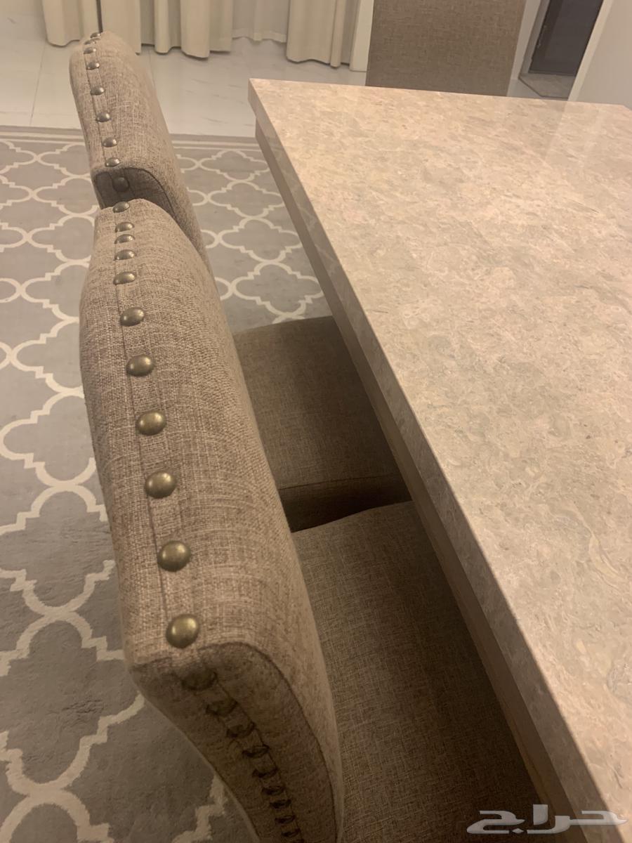 Marble dining table with 6 chairs64580254144003113