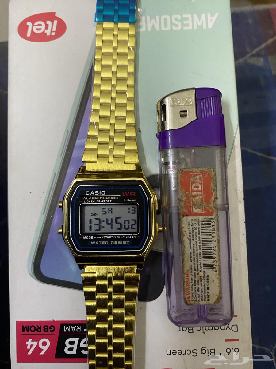 ساعة كاسيو كلاسيك لون ذهبي جديدة64580185252482112