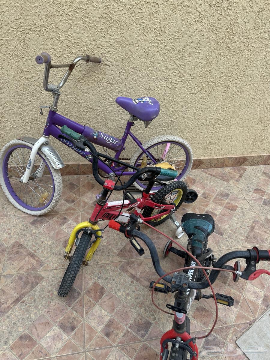 Three bicycles 2 small 1 medium width (150)64583130148483110