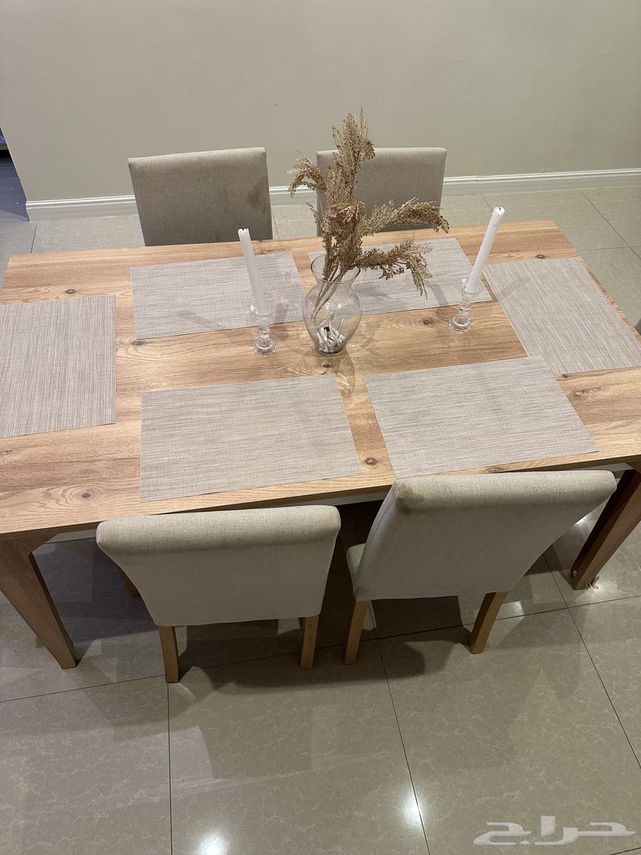 طاولة طعام 6اشخاص من هوم بوكس للبيع ب 1000ريال64586712757507111