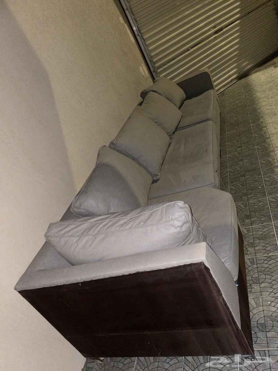 كنب للبيع حرف L مستخدم 8 شهور نظيف وسليم64580444654339110