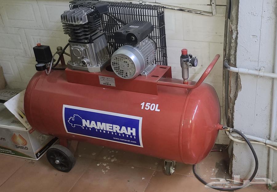 ماطور هواء 150 لتر ايطالي شبه جديد استخدام 4 اشهر64586090701058110