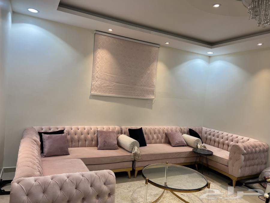 كنب اللون بنكي للبيع64585024758530110