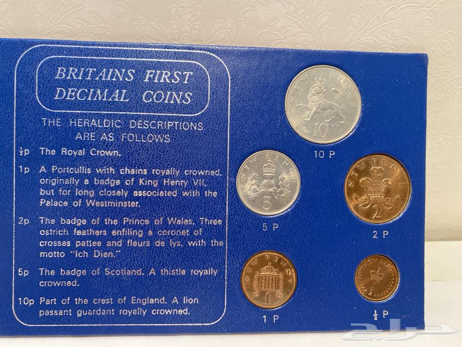 مغلف عملات معدنيه بريطانيه قديم تراث للبيع64587515953154111