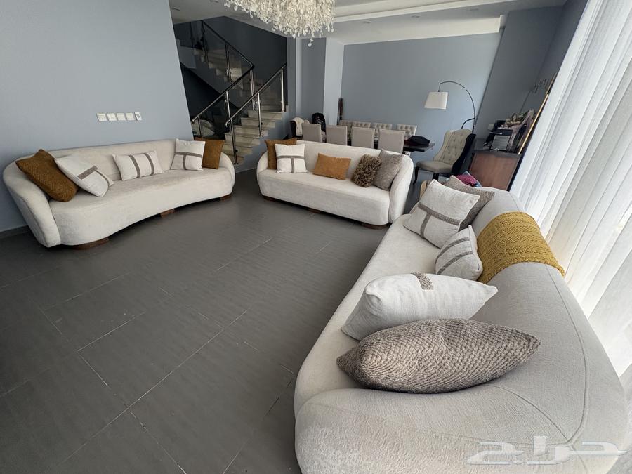 طقم كنب جديد 5 قطع 12شخص64582629452803111