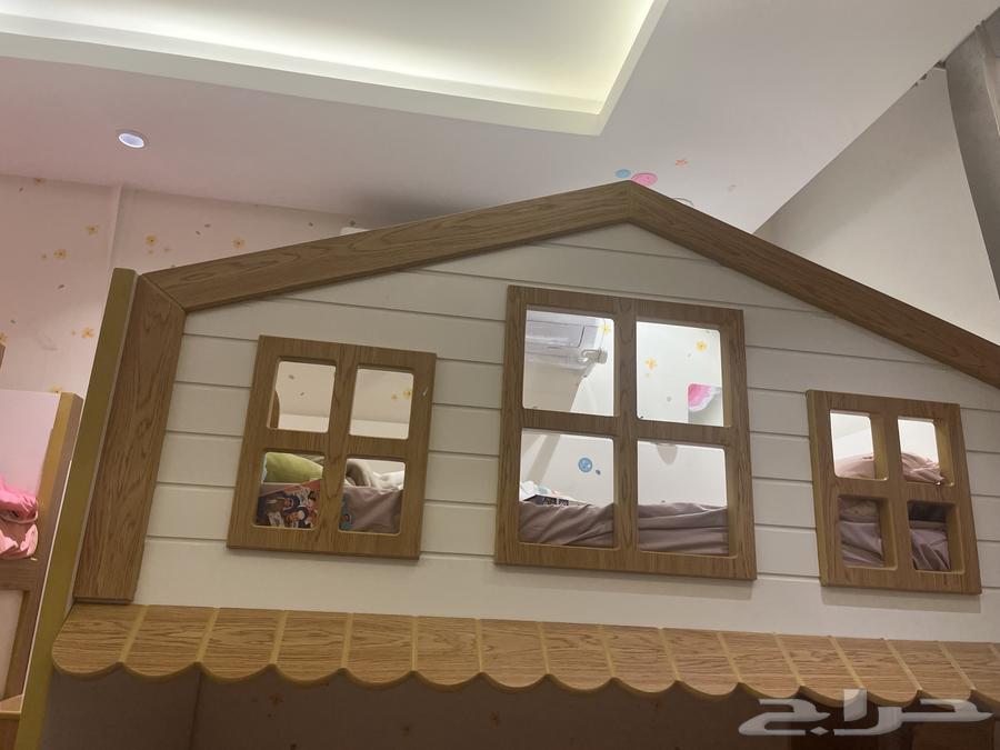 سريرين دور علوي للاطفال مع مساحة للمكتب والالعاب64583951048706112