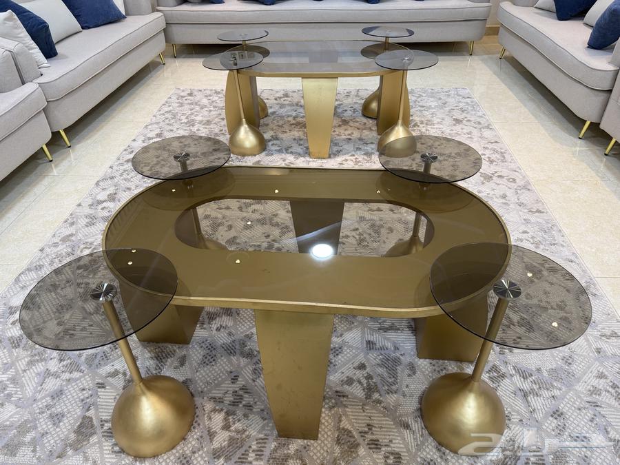 طاولتين استقبال   طاولتين مجلس بيضاويات   8 طاولات للضيافه64579979056897110