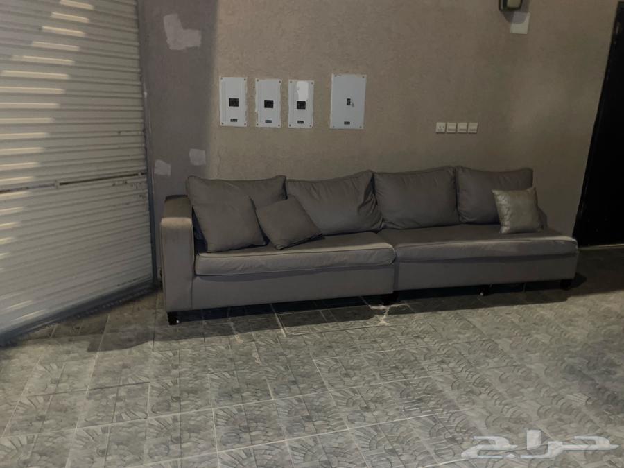 كنب للبيع حرف L مستخدم 8 شهور نظيف وسليم64580444654339113