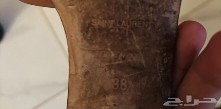 original Saint Laurent slippers size 38 brown camel been use64579951488258111