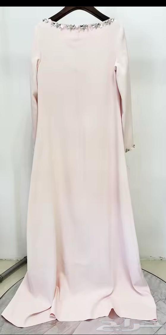 فستان واسع لون وردي كرب مبطن64580758635011111