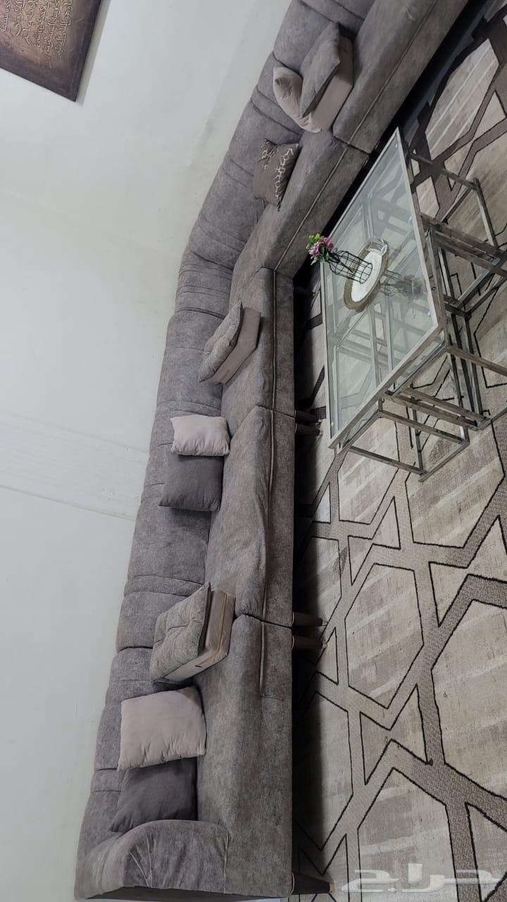 للبيع كنب رمادي أنيق 6 قطع بحالة جيدة64580308336515110