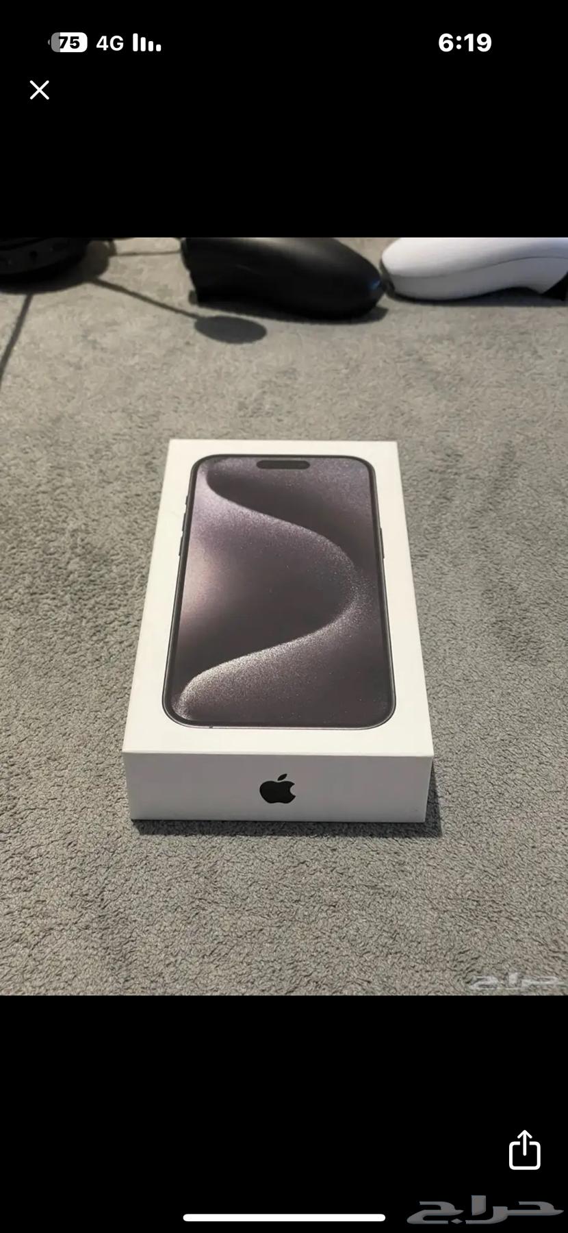 ايفون 15 برو اسود مازال فى الضمان64585181359233110