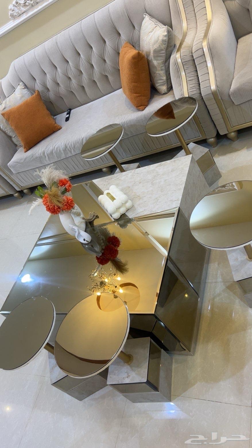 كنب اخو الجديد مع طاولات جديده64585380782851114