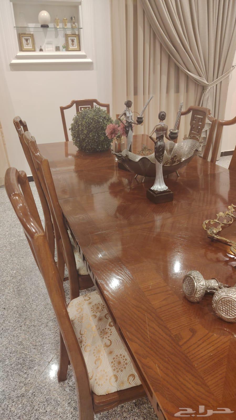 طقم طاولة طعام امريكي خشب 8اشخاص مطلوب فيه350064587938250114110