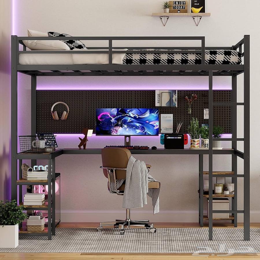 For sale: almost new children's loft bed with table, shelves, and drawer64591478416771113