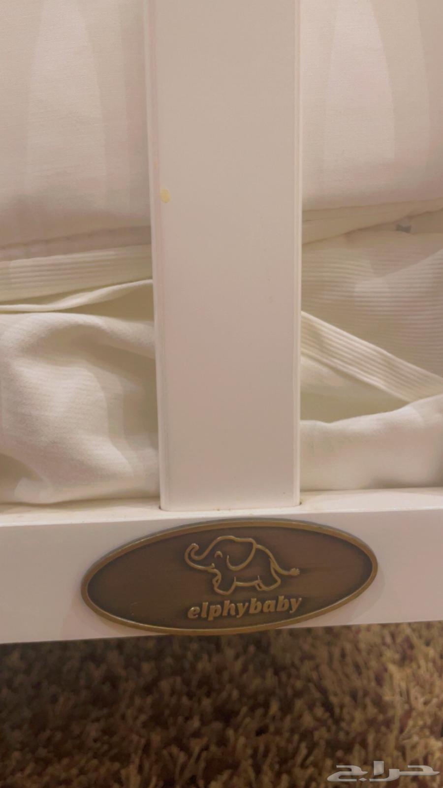 سرير اطفال خشب ابيض64591478393091112