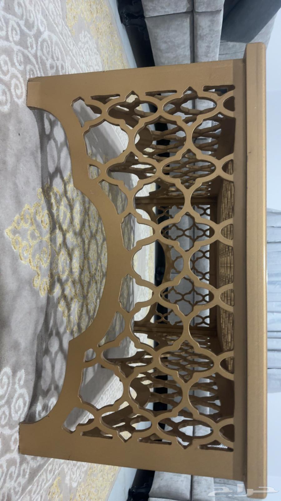 Supports with mats and curtains size 4 by 12 and a living room table64595366738945114