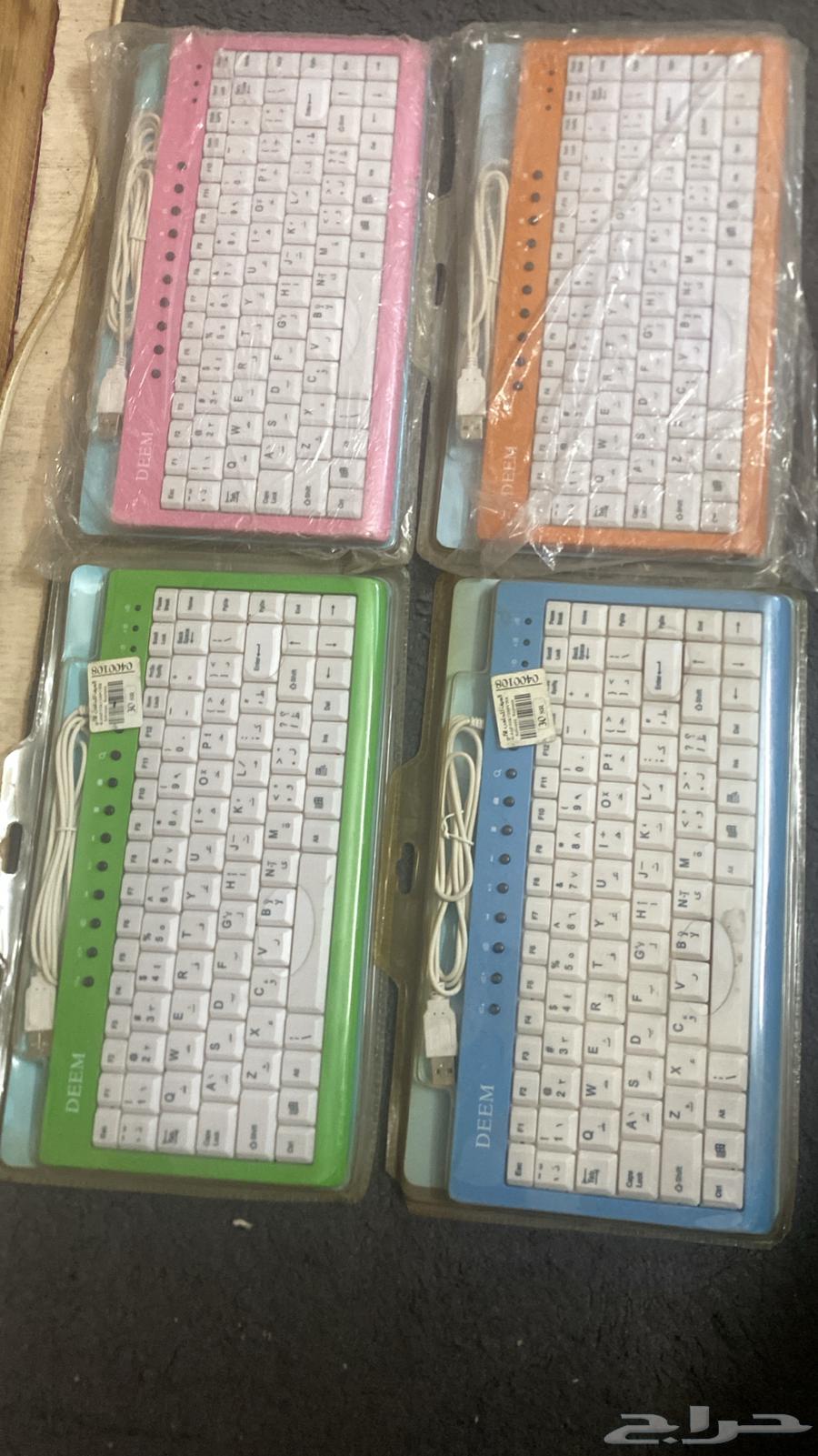 كيبورد عربي أنجليزي بألوان مختلفة وكمية كبيرة لا تشكو من شيء64595354200322110