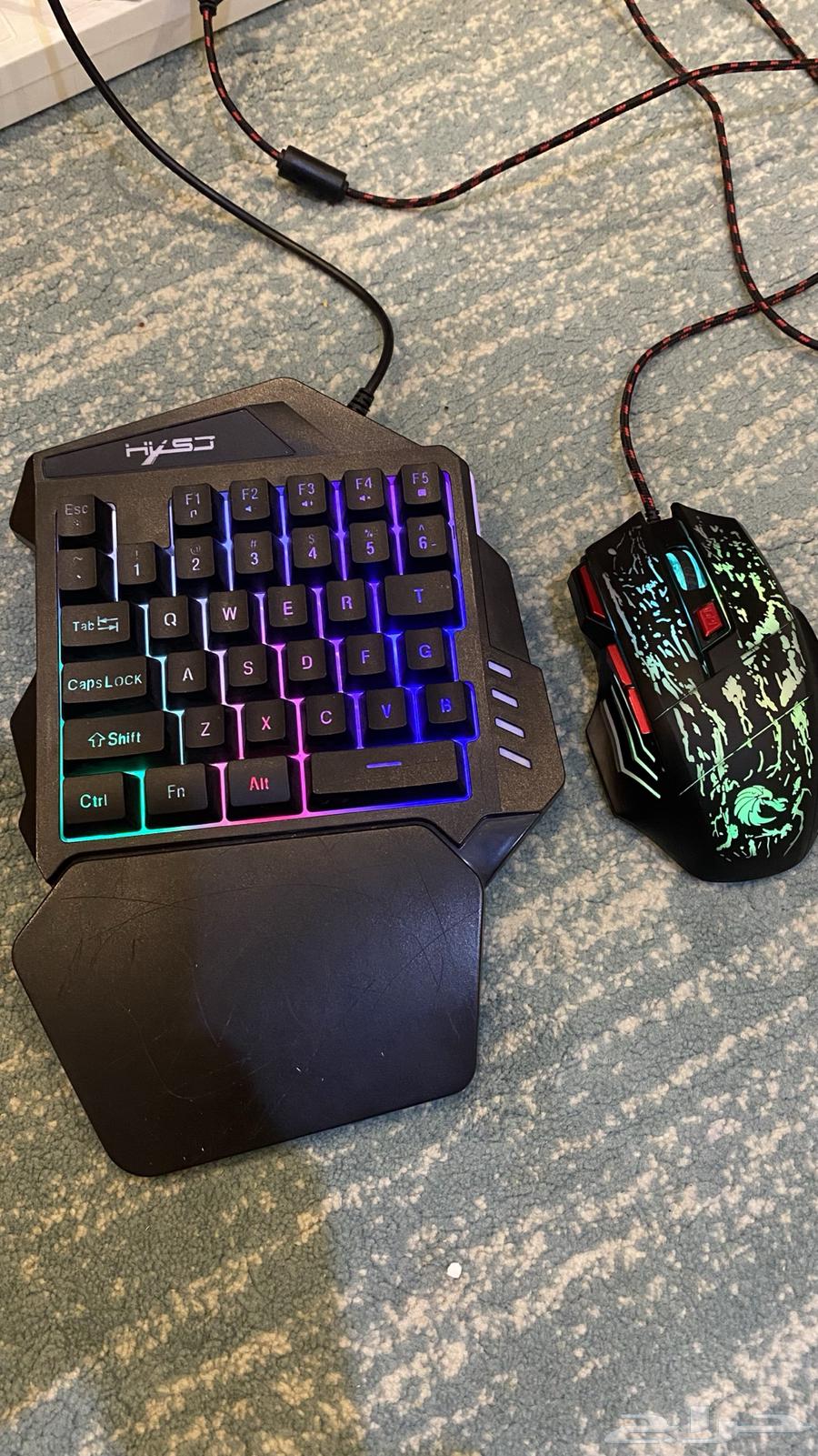 كيبورد v100 مع ماوس قيمينق للبيع64589079826817110