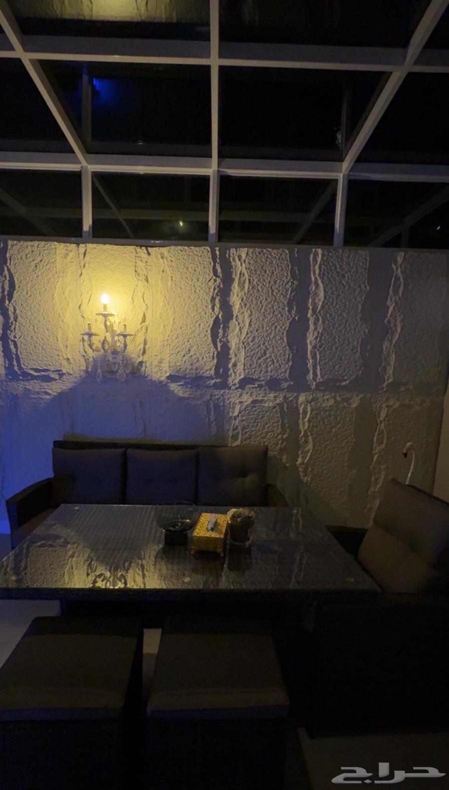 طقم كنب حديقة بني فاخر للبيع من هوم سنتر استعمال خفيف64580349382274110