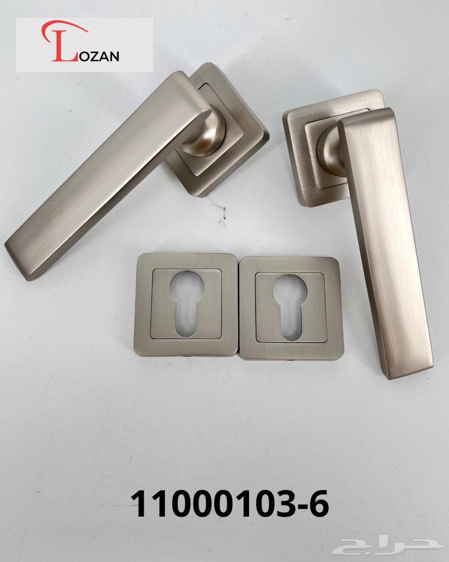 مقابض أبواب لون فضي فاخرة وبسعر الجملة64594085500034110