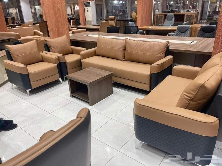 Leather Sofa Set, Black Color, for 5 and 7 Persons64590442267779113