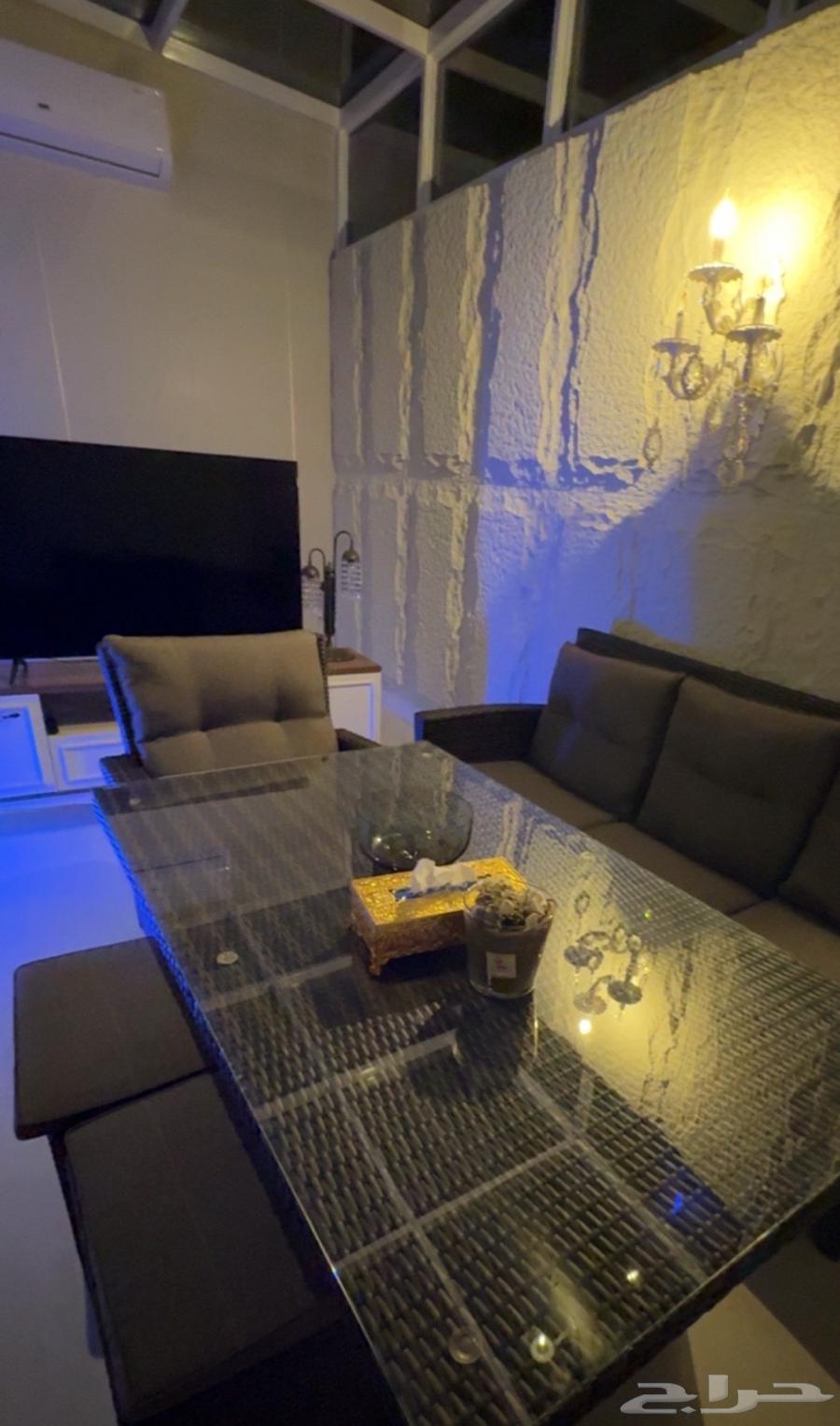 طقم كنب حديقة بني فاخر للبيع من هوم سنتر استعمال خفيف64580349382274111