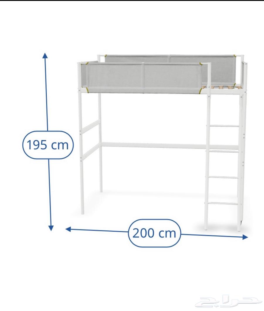 High bed with a weight capacity of up to 100 kg64591189943682114