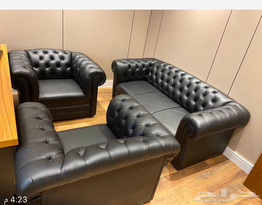 Leather Sofa Set, Black Color, for 5 and 7 Persons64590442267779110