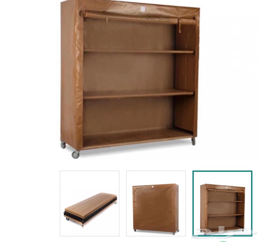 سرير خشب ودولاب خارجي64595022482946112