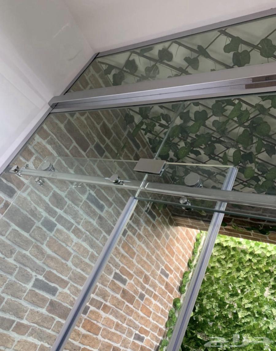 واجهة زجاج سكريت مع بابين سحاب شبة جديد64589475823234111