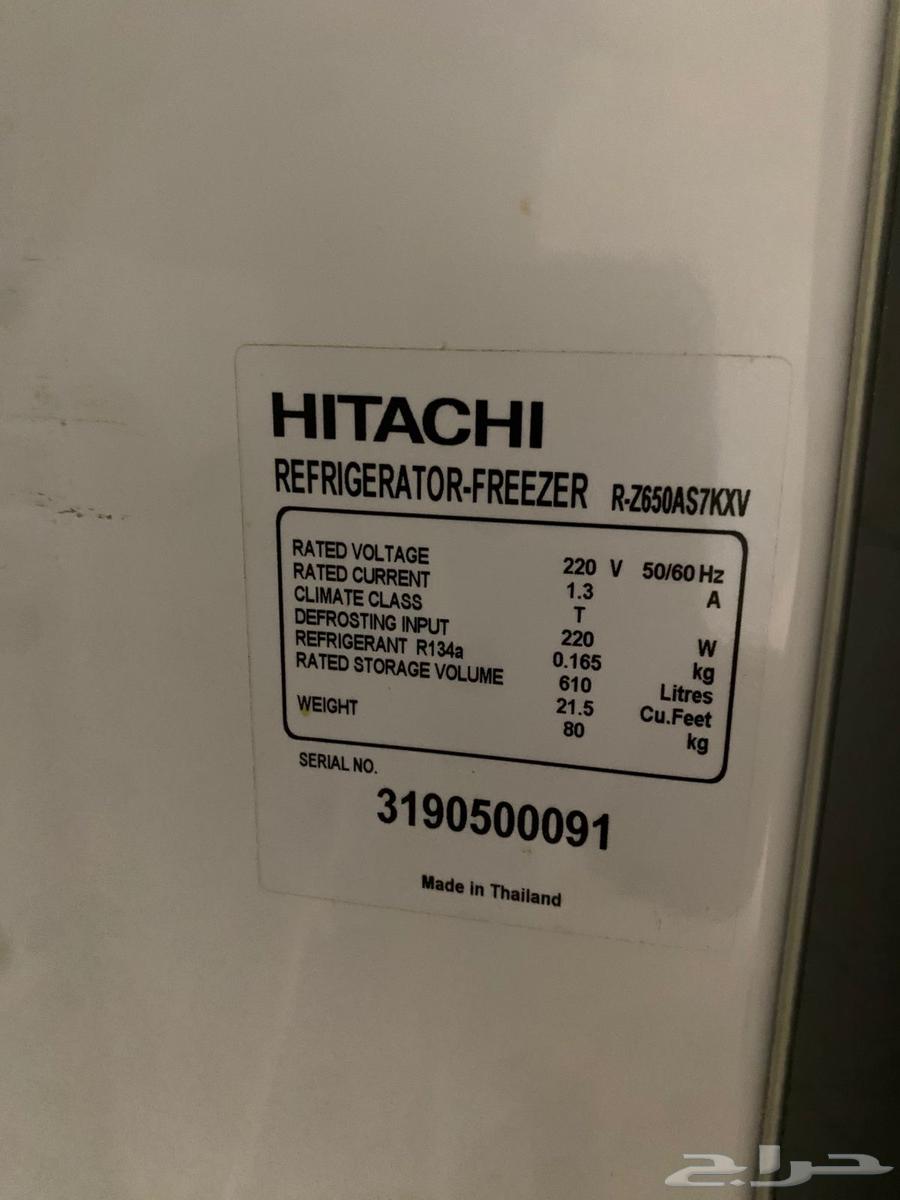 يوجد ثلاجة هيتاشي وفريزر ارضي للبيع السعر 100064591286520834113
