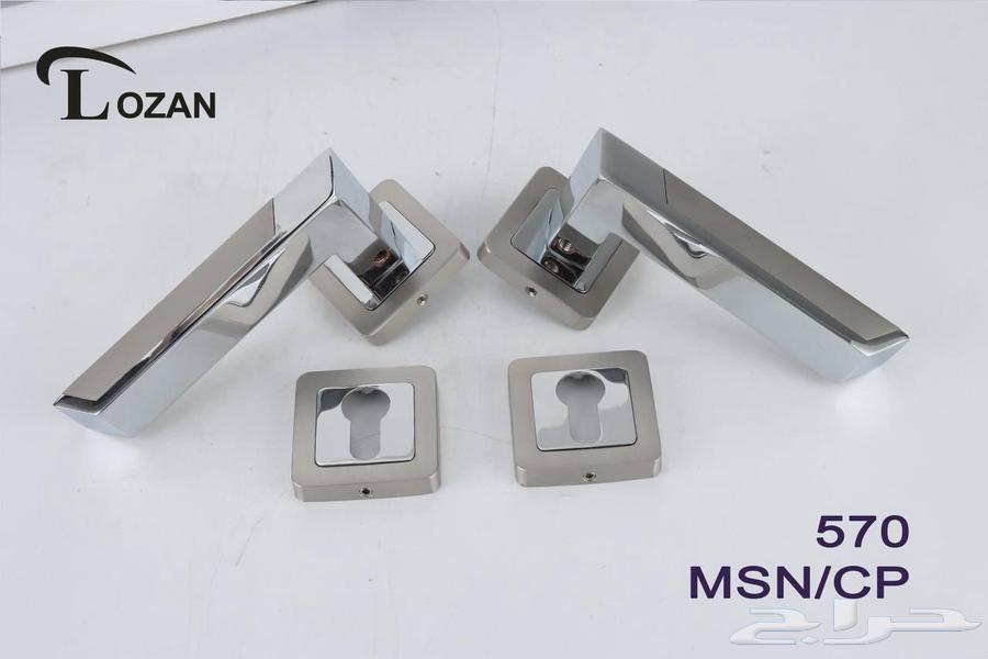 مقابض أبواب لون فضي فاخرة وبسعر الجملة64594085500034114