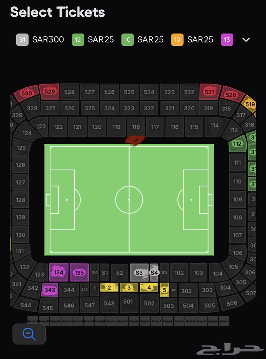 One ticket for the Al-Ittihad vs. Al-Nassr match, front side square 11864591719419267111