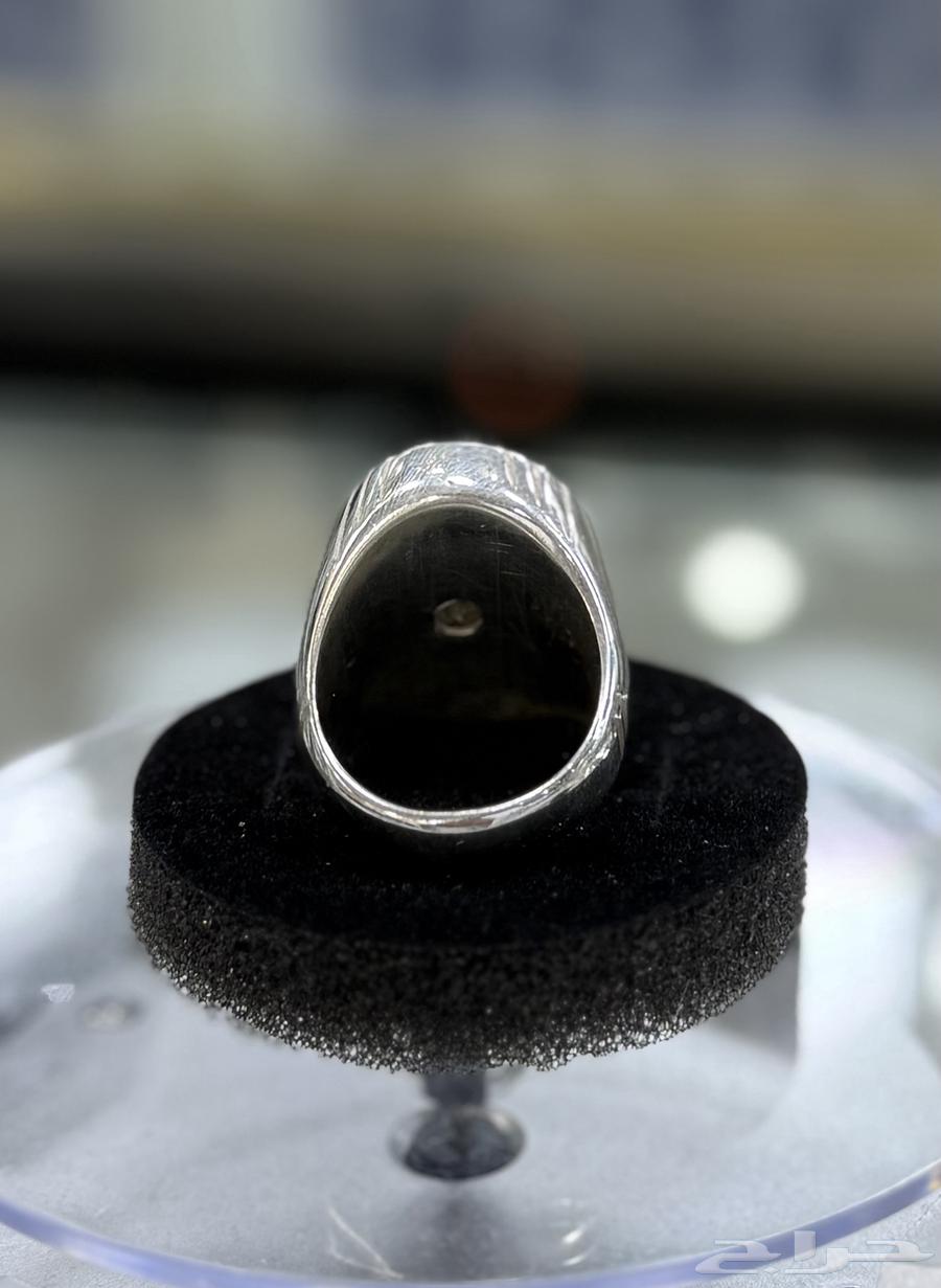 خاتم عقيق داوودي يماني فضة 925   عرض 199 ريال64593191612419114