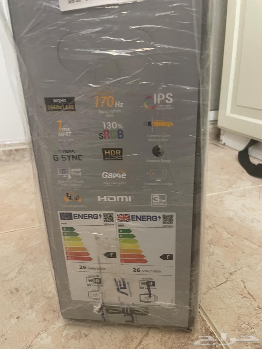 شاشه 27 اسوس تاف 170 hz جديده ips64591346913410112