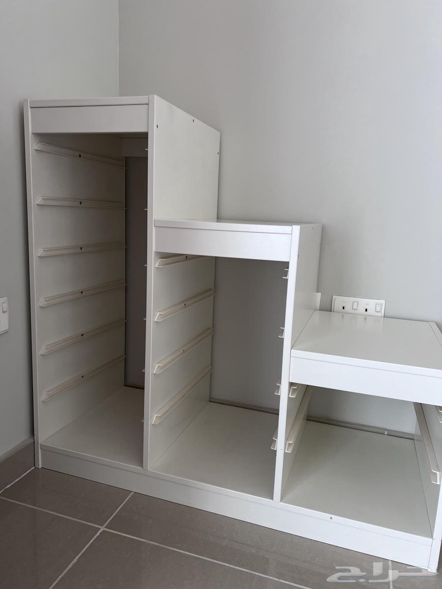 سرير اطفال وارفف ايكيا64590287008387110