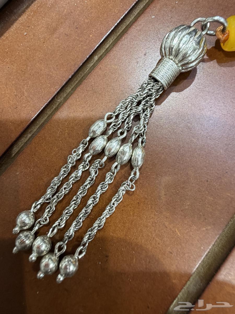 سيحة كهرمان طبيعي 33 بشراب فضة عيار 92564589742873730114