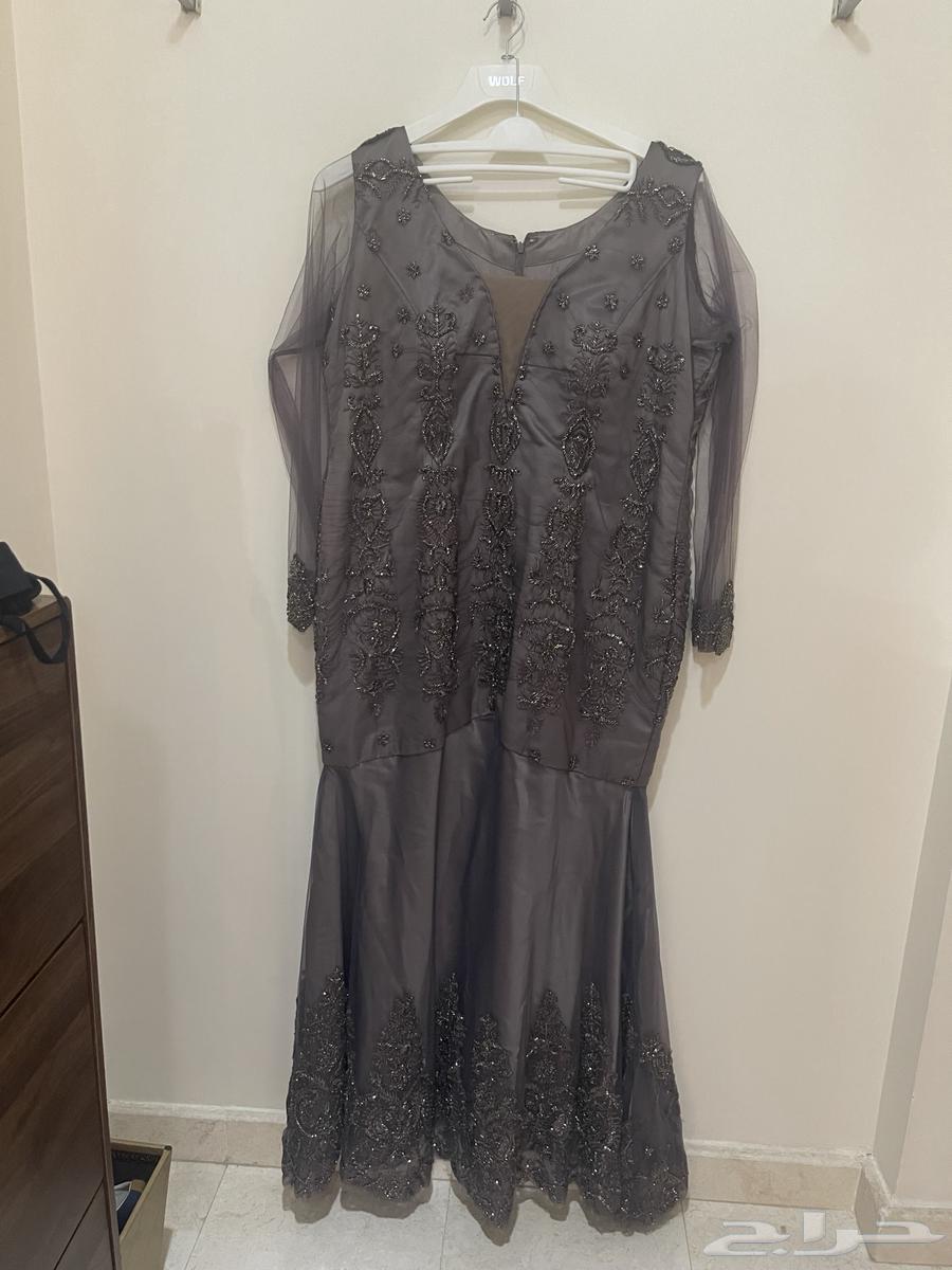 فستان سهرة بلس سايز شبه جديد 400 ريال فقط64592408385666111