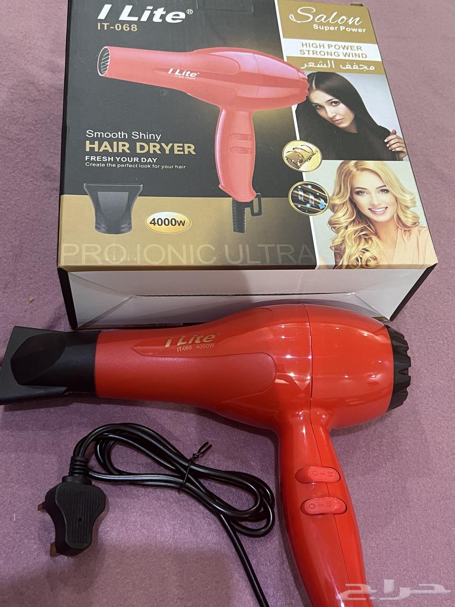 مشط كهربائي لسه جديد بكرتونة ومجفف شعر كلها لسه جديده64588532358274111